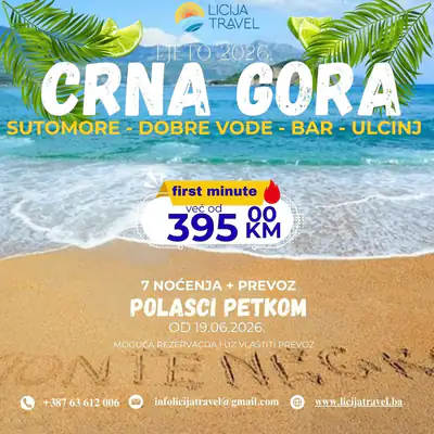 Crna Gora – Ljeto 2026