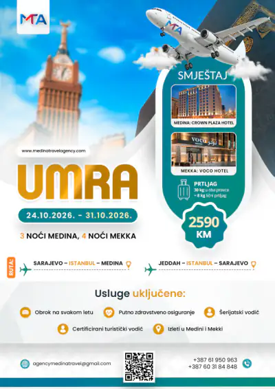 Umra u oktobru (24.10.-31.10.2026.)