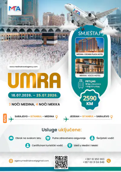 Umra u julu (18.07.-25.07.2026.)