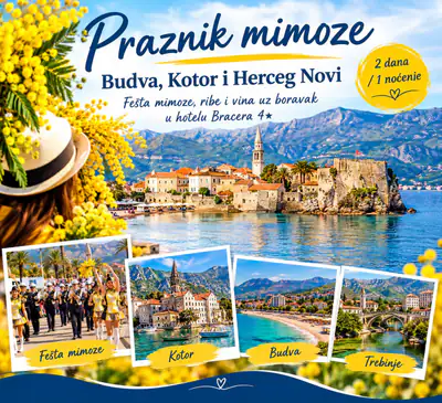Praznik Mimoze – Budva, Kotor i Herceg Novi