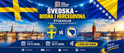 Utakmica: Švedska : BiH